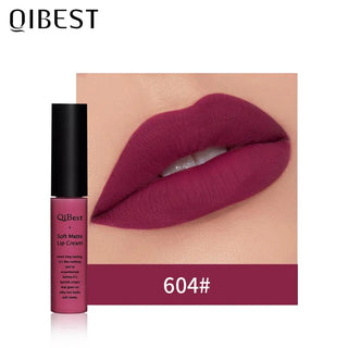 QIBEST Matte Lip Gloss Lip Makeup 34 Colors Velet Nude Waterproof Lipgloss Matte Lipstick Liquid Lipstick Long lasting Lip Tint ALODIA STORE
