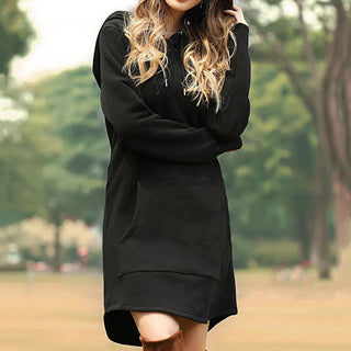 Hoodies Dress Pocket Sweatshirt Korean Pop style ALODIA STORE