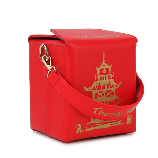 ENJOININ Chinese Takeout Box Purse Pu Leather Women ALODIA STORE