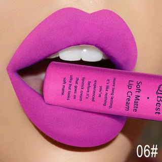 QIBEST Liquid Lipstick Waterproof Lip Gloss 34 Colors Matte Lipstick Long lasting Lipgloss Cosmetics Lips Makeup Nude Maquiagem - Alodia Store
