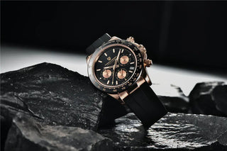 PAGANI DESIGN Top Brand New Rubber Strap Chronograph Watch Men Quartz Wristwatch Luxury Sapphire Glass Sports Watch Men Relogio ALODIA STORE