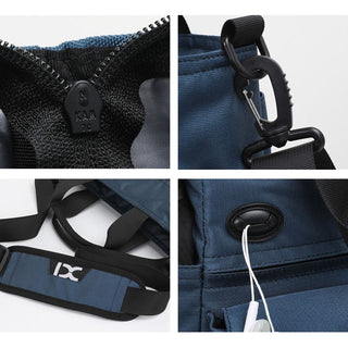 Headphone Hole Waterproof Crossbody Bag Nylon Travel ALODIA STORE