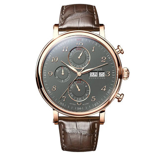 LOBINNI Luxury Mechanical Gear Watch Men gift Seagull Movement Automatic Black Self Winder Sapphire Watch Brand Men Metal Bezel ALODIA STORE
