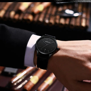 Mens Watches CRRJU Full Steel Casual Waterproof Watch for Man Leather Quartz Watch Men's Dress Calendar Watch Relogio Masculino ALODIA STORE