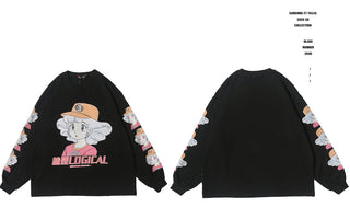 EXTREME Long Sleeve Women's Harajuku Cute Kawaii Clothes Oversized ALODIA STORE