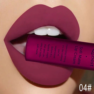 QIBEST Liquid Lipstick Waterproof Lip Gloss 34 Colors Matte Lipstick Long lasting Lipgloss Cosmetics Lips Makeup Nude Maquiagem - Alodia Store