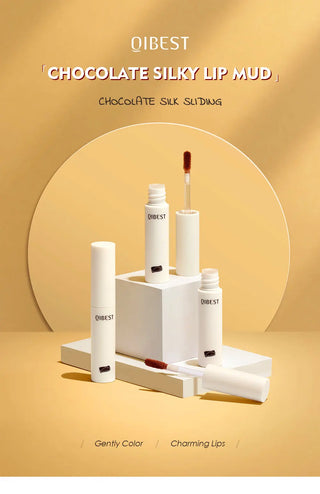QIBEST Lip Gloss 8 Colors Nude Matte Chocolate Lipstick Waterproof Long Lasting Women Red Lip Tint Velvet Lip Glaze Cosmetics ALODIA STORE