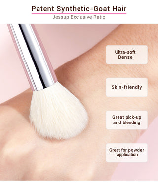 Jessup 25pcs Professional Makeup Brushes Set Natural ALODIA STORE