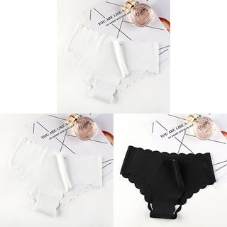 VDOGRIR 3Pcs/Lot Sexy Women's Mid Rise Panties Set Underwear Seamless Solid Color Briefs Comfortable Underpants Lady Lingerie ALODIA STORE