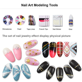 Nail Set with Nail Lamp Manicure Set 40/30/20/10 Color UV Polish ALODIA STORE
