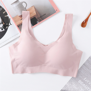 Ice Silk Bra Seamless Vest Bras Women Push Up Underwear Lingerie Sleep Top Padded Bralette Soutien Gorge нижнее белье женское ALODIA STORE