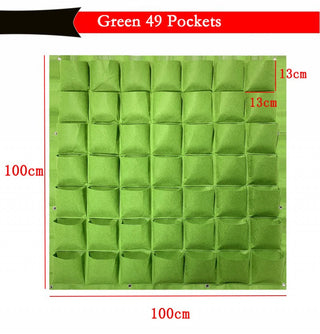 NEW Wall Hanging Pockets Planting Bags Flower Pot Waterproof Grow Bag Garden Planter Vertical Suculentas Plant Pot Home Decor ALODIA STORE