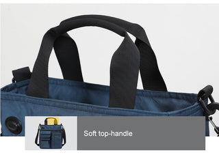 Headphone Hole Waterproof Crossbody Bag Nylon Travel ALODIA STORE