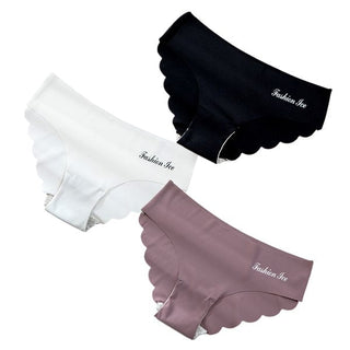 Panties For Women Seamless Panty Set Solid Invisible Underwear Sexy Low Waist Briefs Women's Underpants Lingerie Dropship 3 Pcs ALODIA STORE