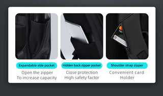 Fenruien Brand Laptop Backpack Anti-theft Waterproof School Backpacks USB Charging Men Business Travel Bag Backpack New Design ALODIA STORE