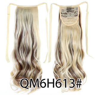 Synthetic Ponytails 20Inch Long Straight  Pony Tail Hair Extensions Drawstring Ponytail Clip In Fake Hair Tail Ombre ALODIA STORE
