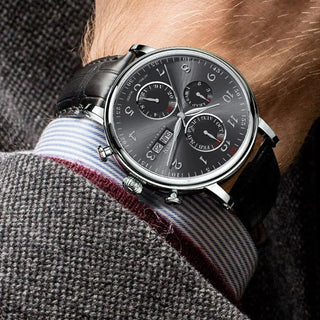 LOBINNI Luxury Mechanical Gear Watch Men gift Seagull Movement Automatic Black Self Winder Sapphire Watch Brand Men Metal Bezel ALODIA STORE