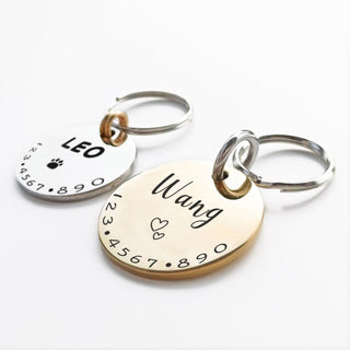 Personalized Pet Cat Dog ID Tag Collar Accessories MW001 Custom Engraved Necklace Chain Charm Supplies For Dog Tag Name Products ALODIA STORE