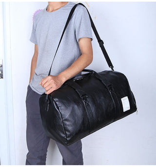 Travel Bag Carry on Luggage Duffel Bags Large PU Leather Tote Belt Weekend Crossbody Bag Overnight Solid sac de voyage XA88WC ALODIA STORE