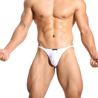 Thongs Men's Underwear T Back G String Briefs Sexy Breathable Solid Lingerie Jockstrap Men Panties Thong ALODIA STORE