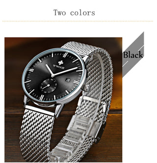 Famous Brand WWOOR Watch Men Luxury Casual Quartz Watches For Men Sports Business Leather Wrist Watch Men Relogio Masculino ALODIA STORE
