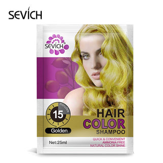 Sevich Hair Dyeing Lotion DIY Hair Styling Coloring Molding Shampoo 5pcs/lot Hair Colour Shampoo Fast Hair Dye Shampoo For Women ALODIA STORE