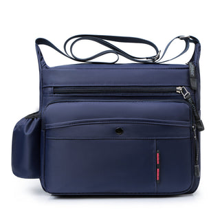 Men Canvas Shoulder Bag Multifunction Casual Travel Crossbody Bags Vintage Solid Zipper Men Messenger Top-handle Handbags ALODIA STORE