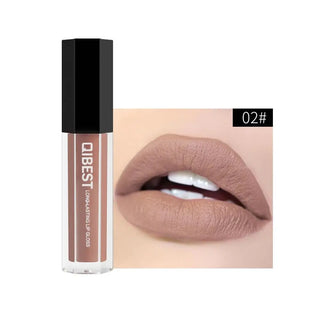 QIBEST Liquid Lipstick Lips Matte Lipgloss Pigment Waterproof - Alodia Store