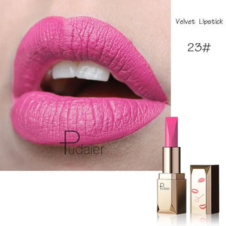 Pudaier Brand Matte Lipstick Professional Makeup for Women Long Lasting Velvet Tint Matt Sexy Lip Stick Nice Shades Batom Matte ALODIA STORE