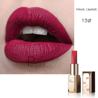 Pudaier Brand Matte Lipstick Professional Makeup for Women Long Lasting Velvet Tint Matt Sexy Lip Stick Nice Shades Batom Matte ALODIA STORE