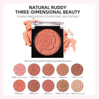 MENOW B705 10-Color Petal Blush Monochrome Blush on ALODIA STORE
