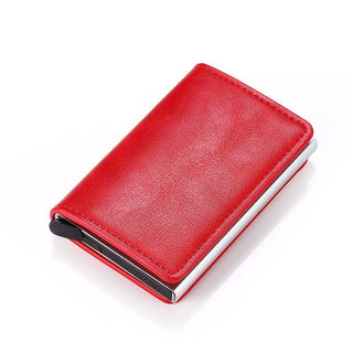 Men Smart Wallet Rfid Safe Anti-theft Holder Women Small Purse Bank ID Cardholder Metal ALODIA STORE