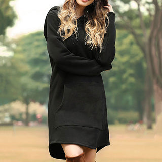 Hoodies Dress Pocket Sweatshirt Korean Pop style ALODIA STORE