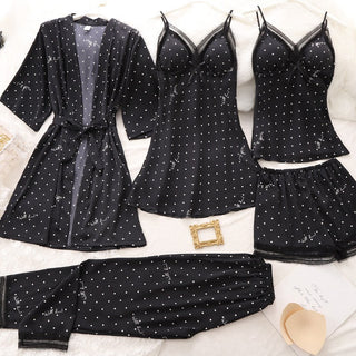 Sexy Lady Women Satin Short Kimono Robe Pajamas Bathrobe Print Floral Sleepwear Soft Wedding Bride Bridesmaid Homewear ALODIA STORE