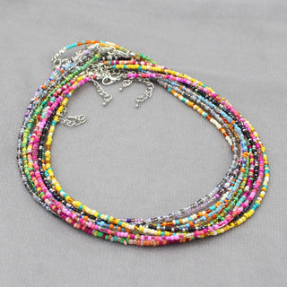 Simple Seed Beads Strand Choker Necklace Women String  Collar Charm Colorful Handmade Bohemia Collier Femme Jewelry Gift ALODIA STORE