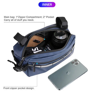 Rhinowalk Handlebar Bag Bicycle Bag Frame Pannier Bag Waterproof Multifunction Portable Shoulder Bag Cycling Bag Bike Accessorie ALODIA STORE