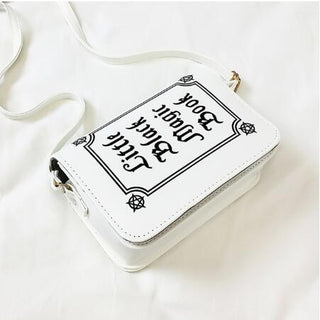 JIEROTYX Letter Print Shoulder Bag Rock Designer ALODIA STORE