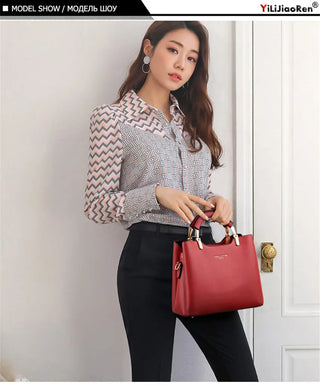 Fashion Hand Bags for Women Famous Brand Leather Shoulder Bag Ladies Purses and Handbags Luxury Handbags Women Bags Designer Sac ALODIA STORE
