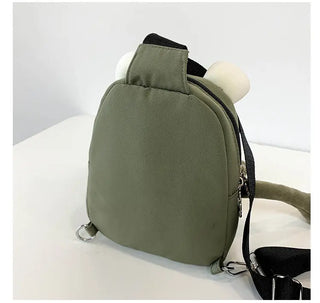 Personality Girl Small Bag Cartoon Cute Frog Bag Casual Messenger Bag Chest Bag Unisex Shoulder Crossbody Bag Nylon Women Bag ALODIA STORE