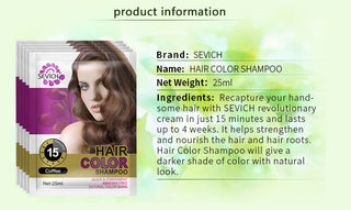 Sevich Hair Dyeing Lotion DIY Hair Styling Coloring Molding Shampoo 5pcs/lot Hair Colour Shampoo Fast Hair Dye Shampoo For Women ALODIA STORE