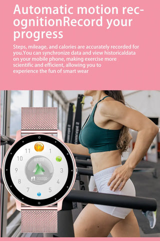 LIGE New Women Smart Watch Men Real-Time Activity Tracker Heart Rate Monitor Sports Ladies Smart Watch Men For Android IOS ALODIA STORE