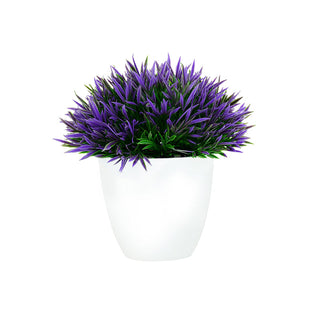 Artificial Plants Potted Green Bonsai Small Tree Grass Plants Pot Ornament Fake Flowers for Home Garden Decoration Wedding Party ALODIA STORE
