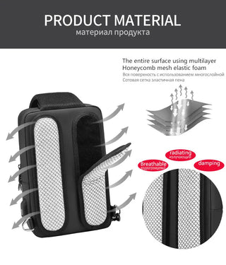 EURCOOL Crossbody Bag Men USB Charging Chest Pack Travel Water Repellent Hand Casual Shoulder Bag Male Purses сумки на плечо ALODIA STORE