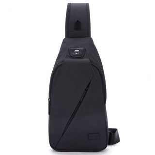 TINYAT Sling bag For 7.9 pad Black Casual Functional Men Chest Bag Pack dual earphone jack Men Shoulder Messenger Bags Pack Bag ALODIA STORE