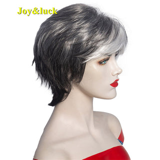 Short Ombre Blonde Wig Synthetic Bob Straight Hair With Bangs Women Natural Daily Wear Wig ALODIA STORE