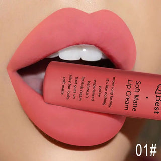 QIBEST Liquid Lipstick Waterproof Lip Gloss 34 Colors Matte Lipstick Long lasting Lipgloss Cosmetics Lips Makeup Nude Maquiagem - Alodia Store