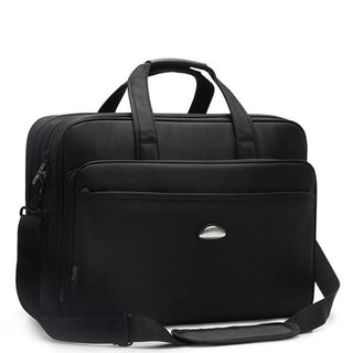 Large Capacity Business Men 17 Inches Briefcases Black Bags Men's Waterproof Computer Laptop Briefcase Male Travel Shoulder Bag ALODIA STORE