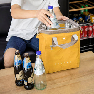 Portable Lunch Bag New Thermal Insulated Lunch Box Tote Cooler Bag Bento Pouch Lunch Container School Food Storage Bags ALODIA STORE