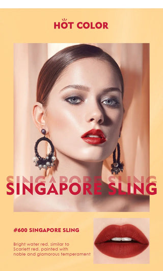 QIBEST Lip Gloss 8 Colors Nude Matte Chocolate Lipstick Waterproof Long Lasting Women Red Lip Tint Velvet Lip Glaze Cosmetics ALODIA STORE
