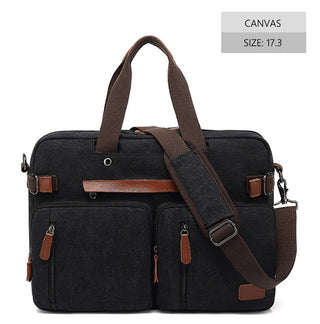 Men Canvas Work Bag Briefcase Travel Messenger Shoulder Bag Multifunction Tote Handbag Big Casual Business Laptop Pocket XA284ZC ALODIA STORE
